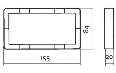 Renvit Ram 2-Fack 20mm RS elgrossisten.se