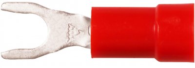 Röd gaffelkabelsko Elpress Area 0,5-1,5 mm2