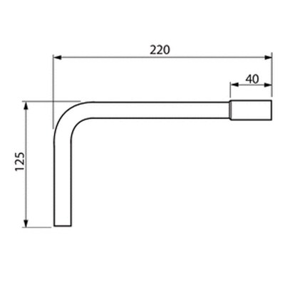 rörböj 90° Ø16mm 750n halogenfri 1400982