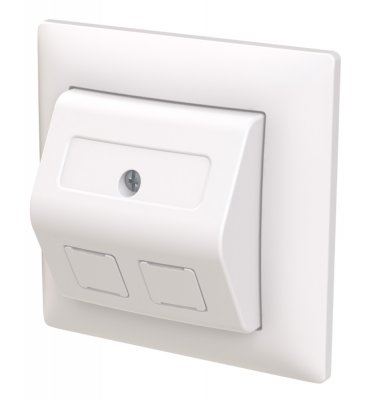 abb saga nätverksuttag med 2 keystone 2TKA00004984