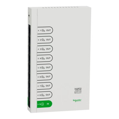 Schneider Resi9 Switch-8 port PoE+ 57W R9H9SWP92 3606482140561