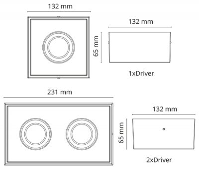 SG Cube Lux måttbeskrivning i millimeter
