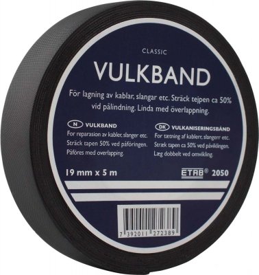 självvulkande tejp 19mm 5m etab