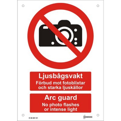 skylt jjusbågsvakt A5 h1471 7330069004248