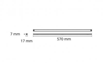 slimline 570mm linedrawing
