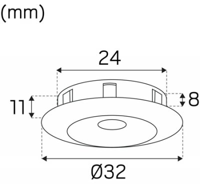 spot mini vit 3000k måttskiss