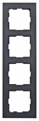 svart ram elko plus 4-fack 7020160379801 EKO03798