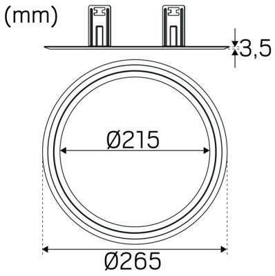 Täckring Echo L large vit