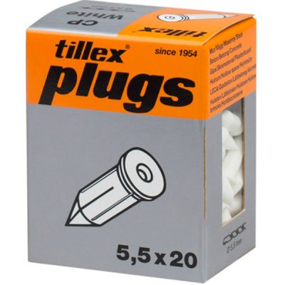 tillex clipsplugg cp vit 5,5x20 100st frp