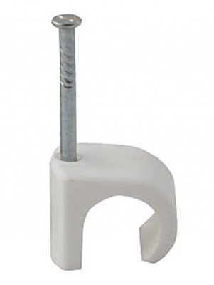 tillex kabelclips klammer vit c4 100st