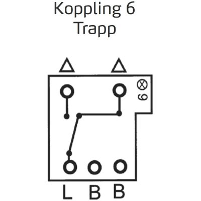 Trapp Koppling strömbrytare EKO40036