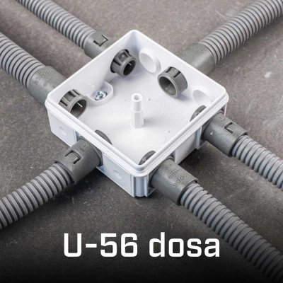 u-56 kopplingsdosa med stopps från elektroskutt