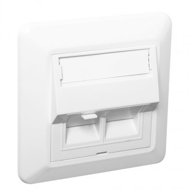 Vinklat centrumlock 2x8 RJ45 5105345 EKO30158