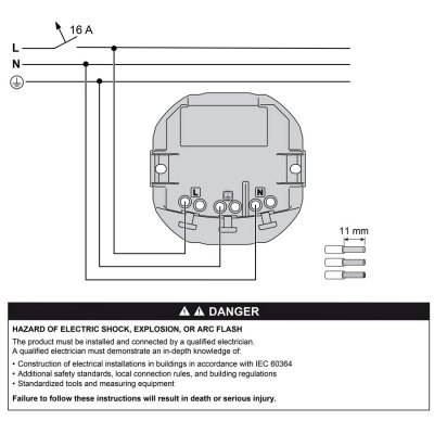 wiser zigbee WSC5001a Wiring Diagram EN
