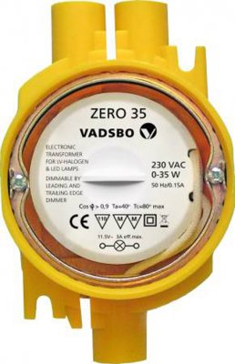 Zero 0-35W monterad i apparatdosa